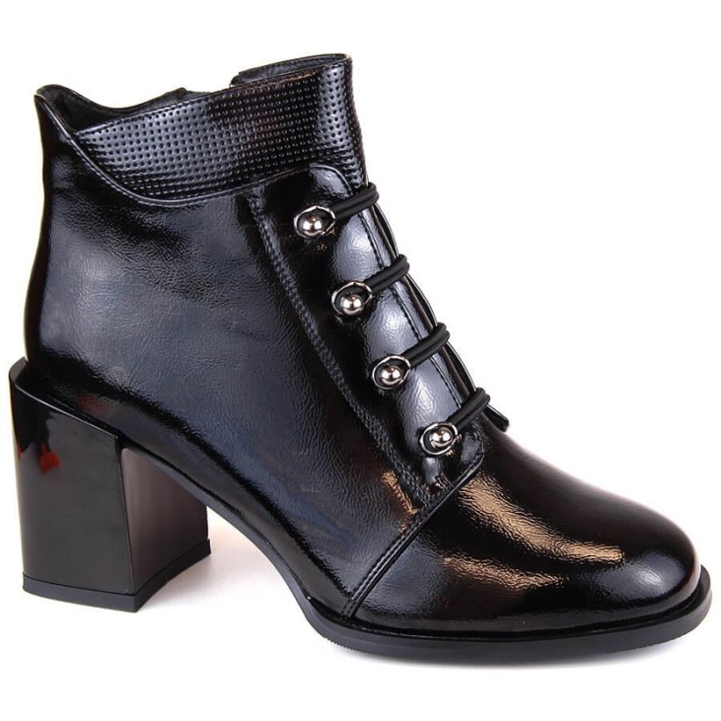 Stivaletti Filippo W PAW490 isolati in vernice nera nero 1