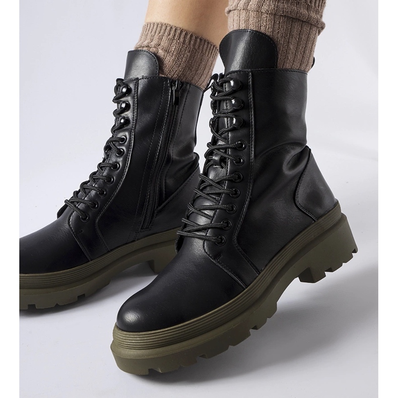 Sneakers nere con suola Quennie colorata nero 1