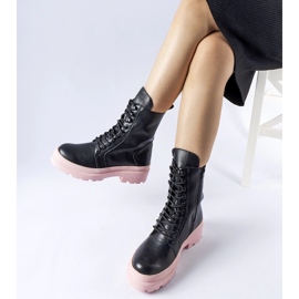 Sneakers nere con suola Quennie colorata nero 1