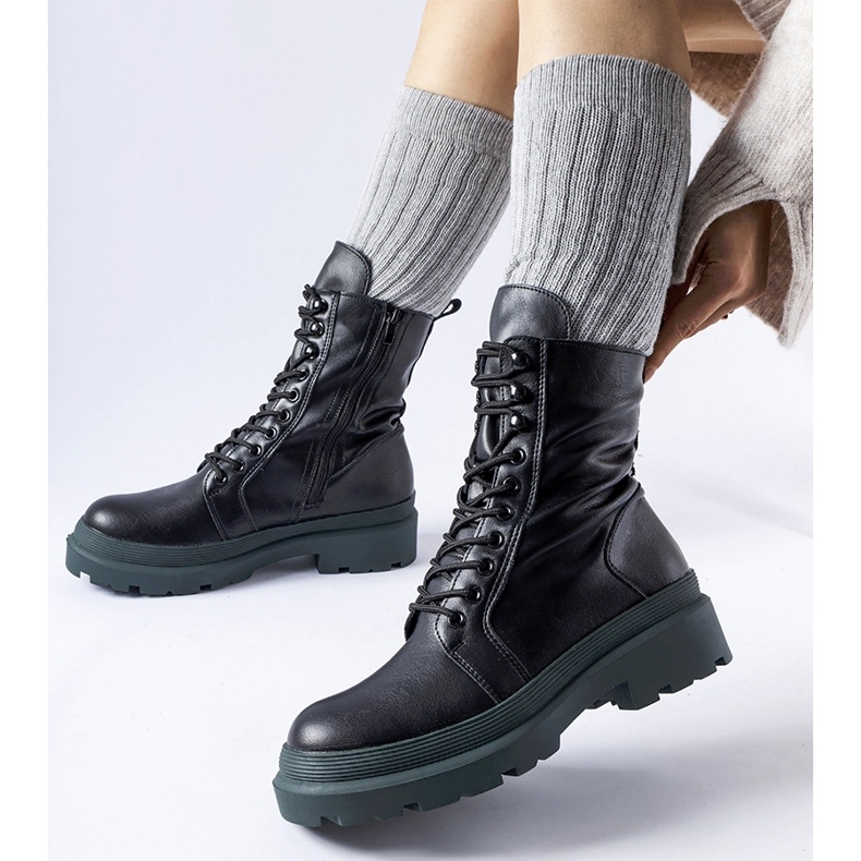 Sneakers nere con suola Quennie colorata nero 2