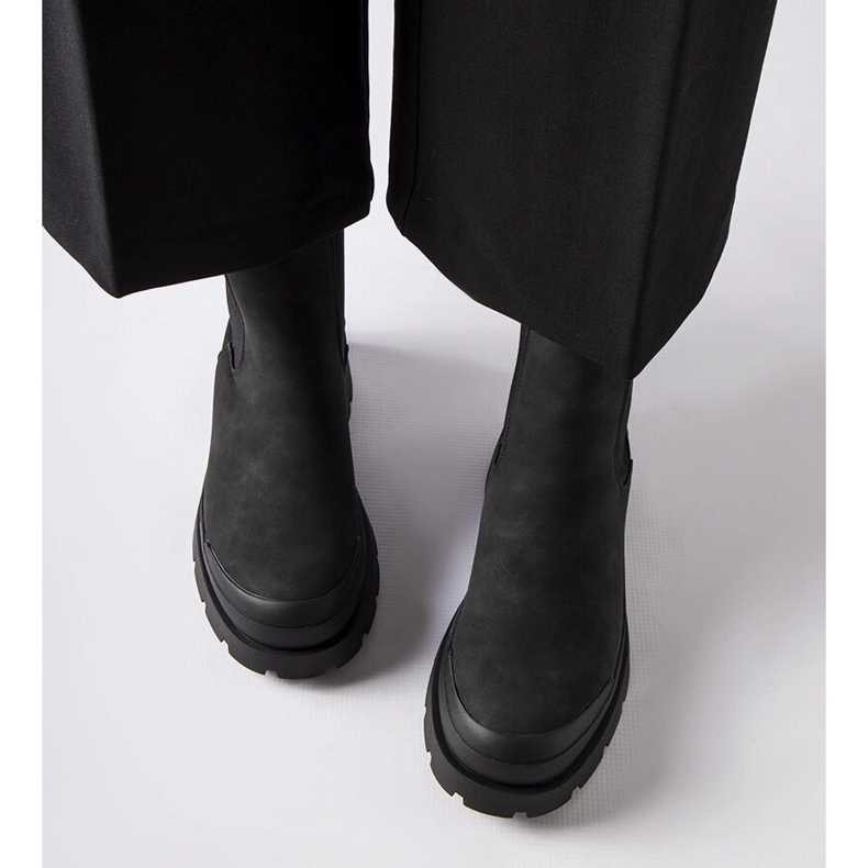 Stivaletti slip-on neri Big Star MM274319 nero 1