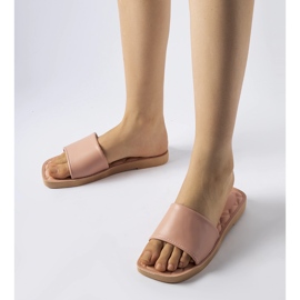 Infradito in gomma rosa Chatigny bianco 1