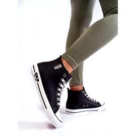 Sneakers classiche alte con isolamento Big Star KK274598 nere nero 3