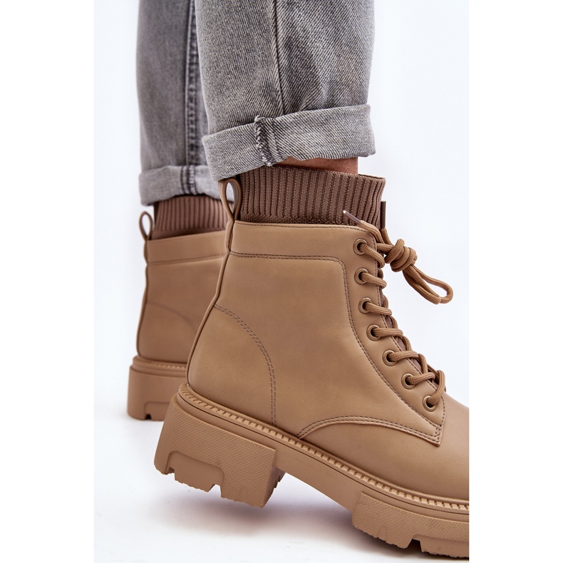 Stivali Da Donna Con Calzini Beige Rivella 1