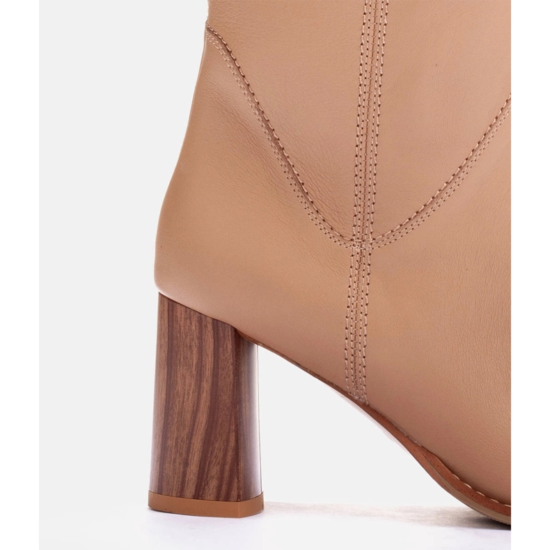 Marco Shoes Stivali con tacco alto beige 1