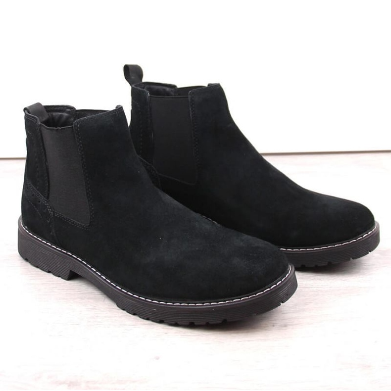 Filippo M PAW499A stivaletto Chelsea slip-on in pelle nera nero 2