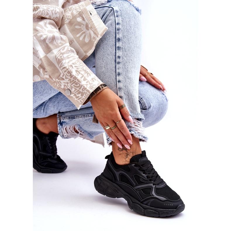 Scarpe sportive nere da donna nero 4