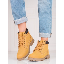 Scarponcini da trekking in pelle da donna DK marrone 1