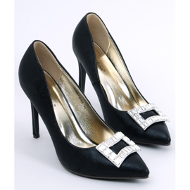 Tacchi impreziositi da donna Deborah Black nero 1