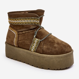 Doposci da donna con suola spessa con lacci, verde Milson 1