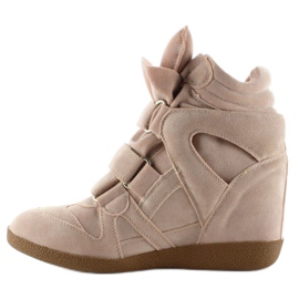 JT19 Sneakers in camoscio rosa 1