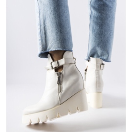 Stivaletti con zeppa Sherri bianchi bianco 1