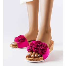 Sandali con zeppa rosa di Estella 1