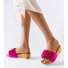 Sandali con zeppa rosa di Estella 2