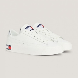 Tommy Hilfiger Vulc Lealther Plat Lc M scarpe EN0EN02284YBL bianco 1