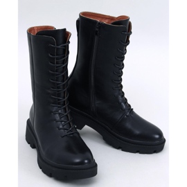 Stivaletti stringati Heap Nero 1