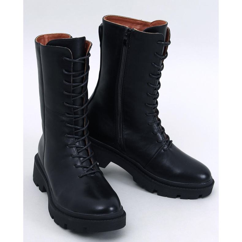 Stivaletti stringati Heap Nero 1