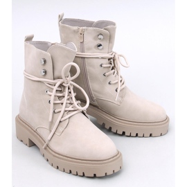 Stivaletti stringati Simmo Beige con protezione 1