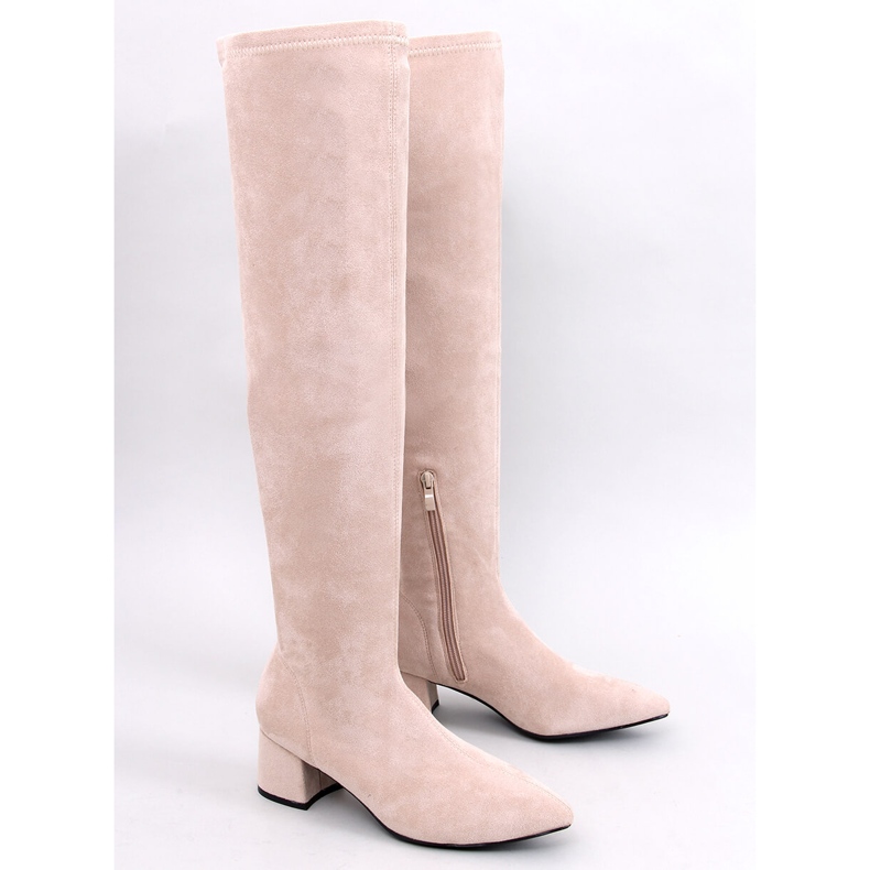 Moschettiere Diondre Beige con tacco basso 1