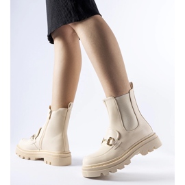 Stivaletti beige con protezione Sailetto visibile 1
