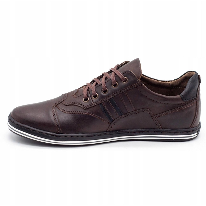 Polbut Scarpe casual da uomo 1801 testa di moro marrone 3