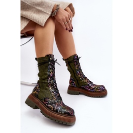 Stivali da lavoro in pelle da donna Maciejka 06203-09 Multicolor nero 2