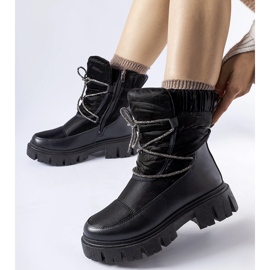 Doposci neri con strass Pettenasco nero 1