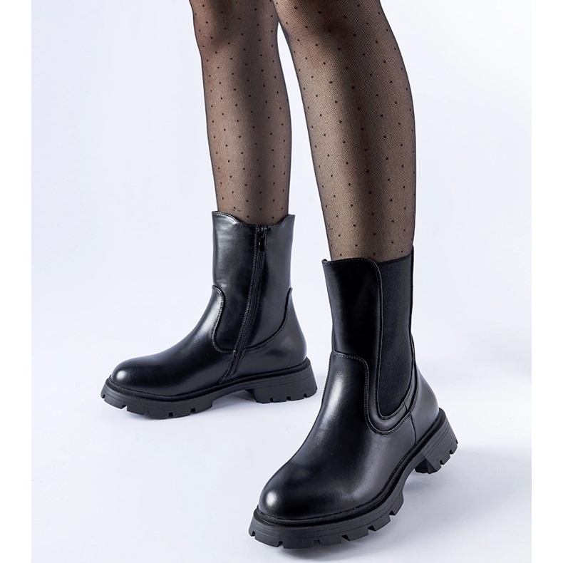 Stivaletti Pleasanton classici isolati neri nero 1