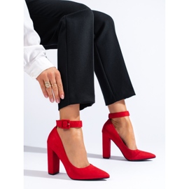 Décolleté rosse con tacco alto Shelovet rosso 1