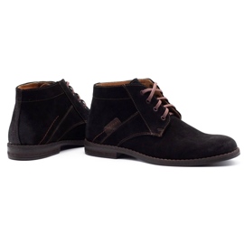 Olivier Stivali Jodhpur da uomo neri 605 nero 4