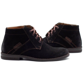 Olivier Stivali Jodhpur da uomo neri 605 nero 5