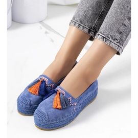 Espadrillas blu sulla piattaforma Pisquid 1