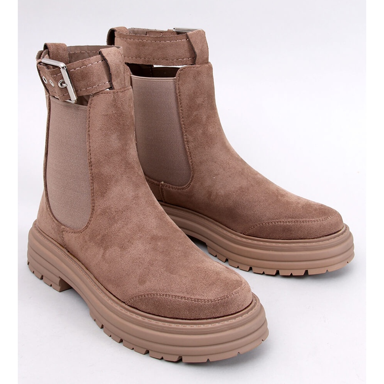 Stivaletti Chelsea da donna Carls Khaki beige 1