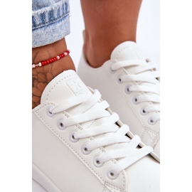 News Sneakers classiche in pelle da donna bianche illimitate bianco 4