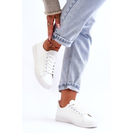 News Sneakers classiche in pelle da donna bianche illimitate bianco 3