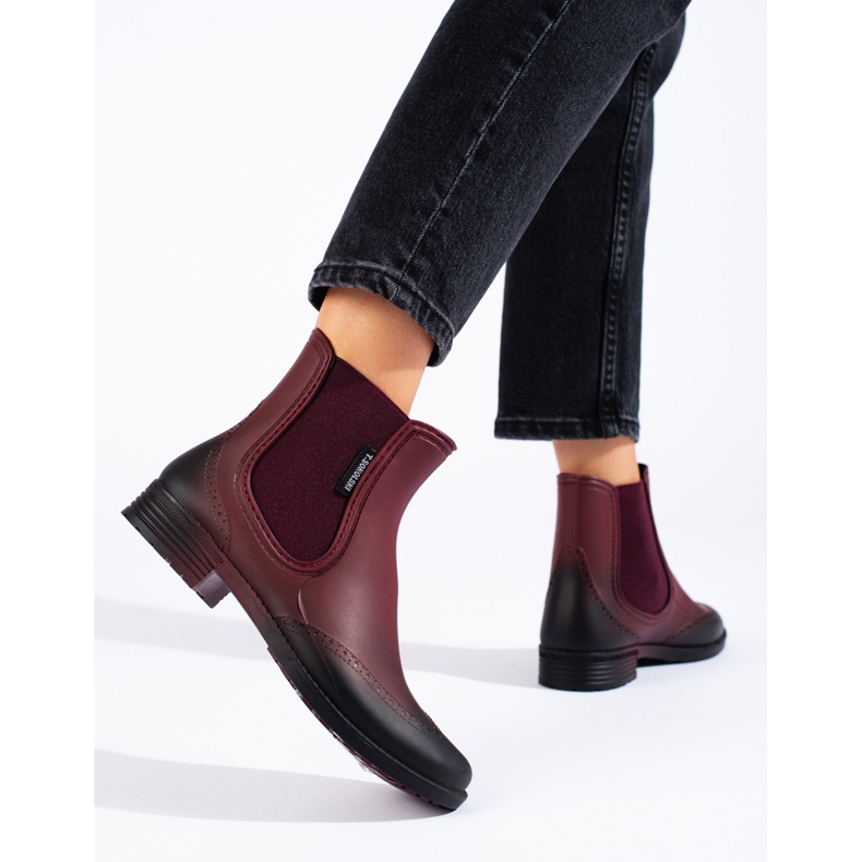 Stivaletti chelsea da donna bordeaux T.Sokolski rosso 2