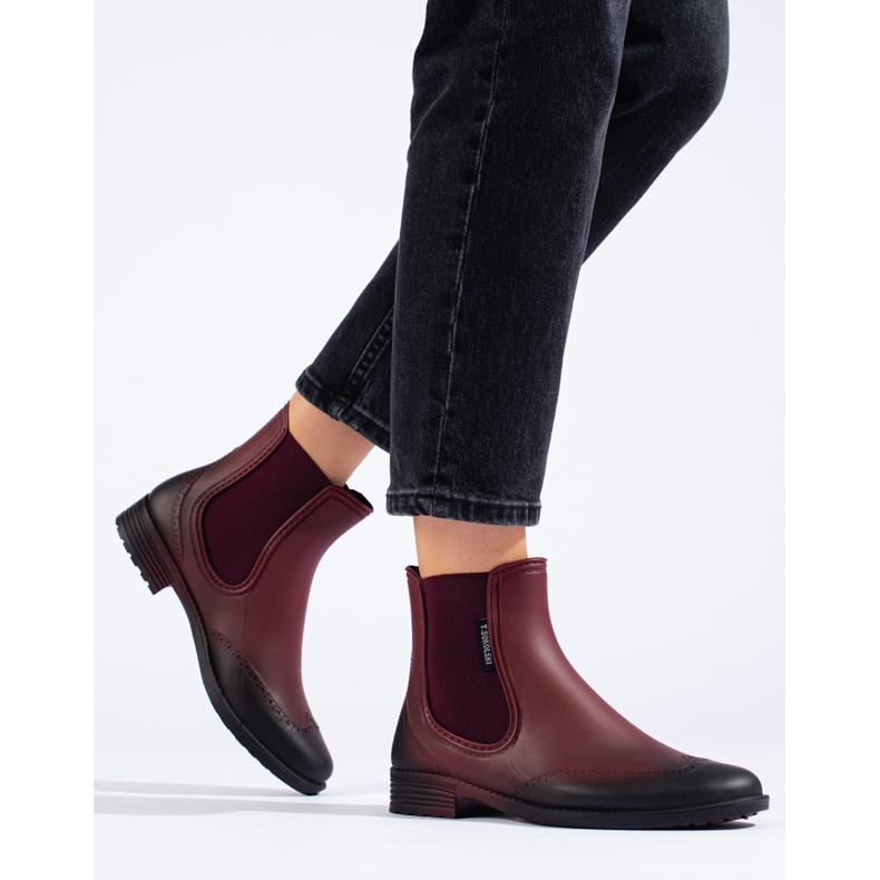 Stivaletti chelsea da donna bordeaux T.Sokolski rosso 1