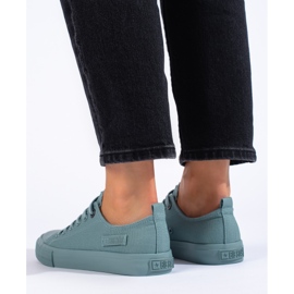Sneakers da donna verde scuro Big Star LL274019 1