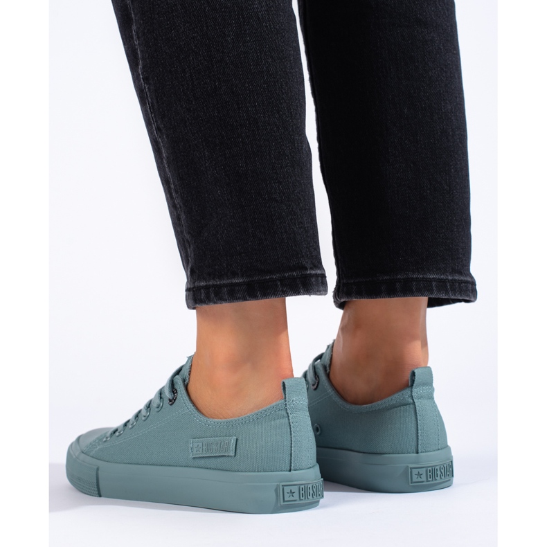 Sneakers da donna verde scuro Big Star LL274019 1