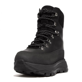 Scarponi da trekking FitFlop Neo-D-Hyker impermeabili in tessuto/pelle scamosciata W GP3-090 nero 5