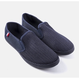 Sneakers traforate blu navy da uomo di Garibaldi 1