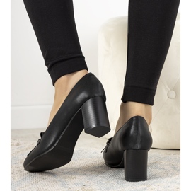 Décolleté nere su palo in ecopelle di Alice nero 1