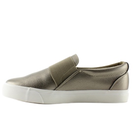 Sneakers slip-on con gomma NB72P Gun Color giallo 1