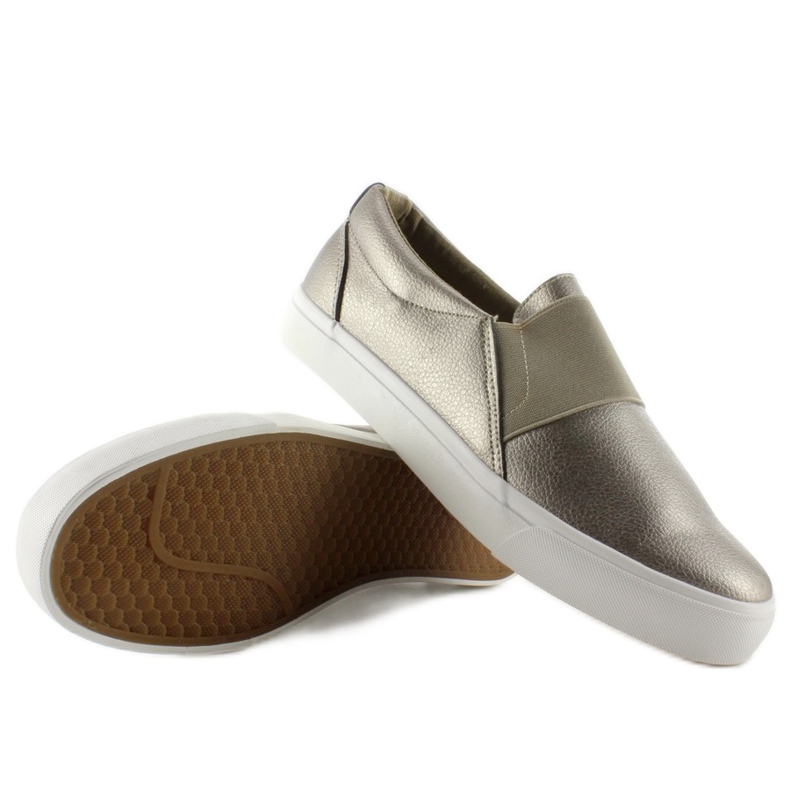 Sneakers slip-on con gomma NB72P Gun Color giallo 2