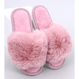 Kemars Ciabatte open toe in pelliccia rosa 1