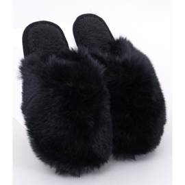 Calvert Pantofole in pelliccia da donna nere nero 1