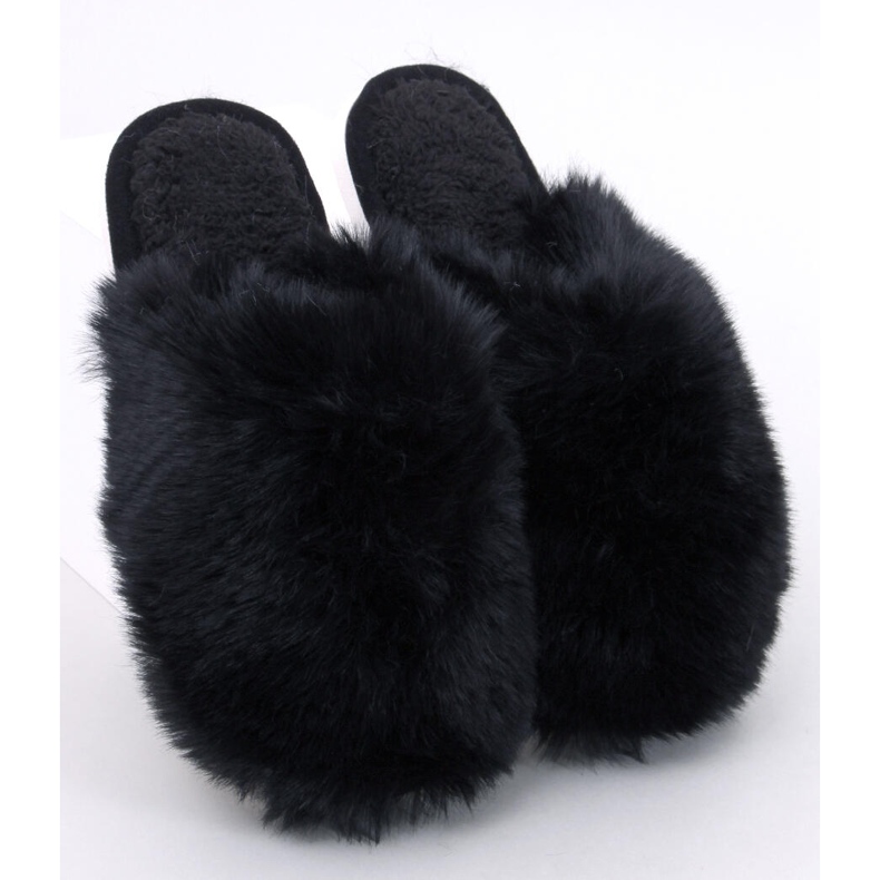 Calvert Pantofole in pelliccia da donna nere nero 1