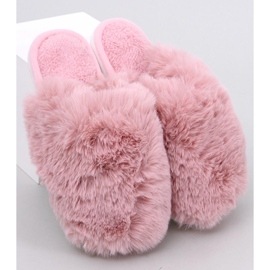 Pantofole in pelliccia da donna Calvert, rosa 1