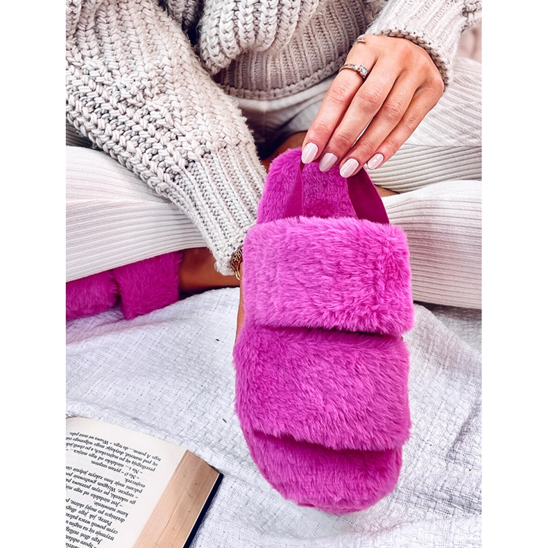 Ciabatte da donna con elastico Rhodes Fucsia rosa 1