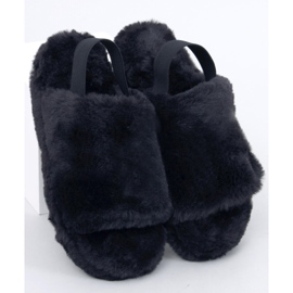 Ciabatte da donna con elastico Quarr Nero 1